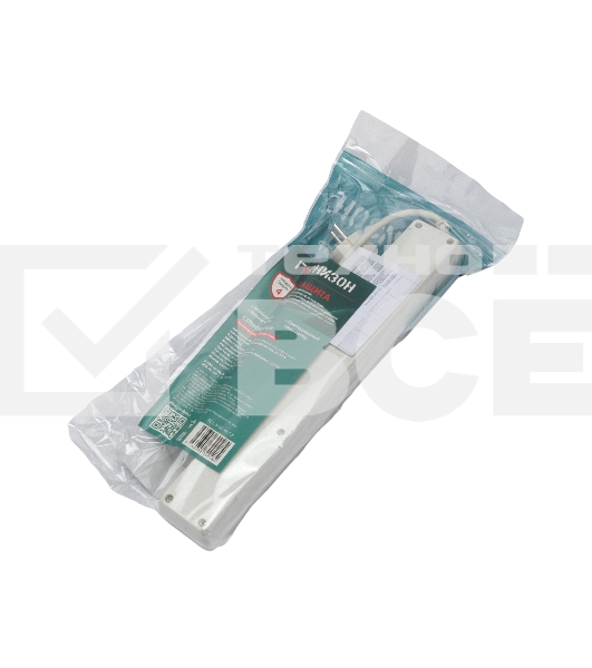 Сетевой фильтр Гарнизон 5р, 10А, 2xUSB, 1.8м, ур.защиты 4, белый, пакет