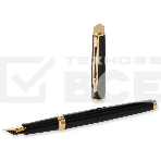 Ручка перьевая Waterman Hemisphere (CWS0920710) Matte Black GT F сталь нержавеющая подар.кор., фото3