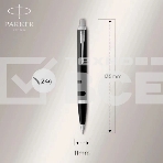 Ручка шариковая Parker IM Core K321 (CW1931665) Black CT M син. черн. подар.кор., фото4