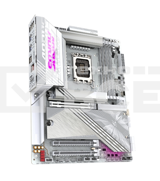 Материнская плата Gigabyte Z890 AORUS ELITE X ICE, LGA 1851, Intel Z890, 4xDDR5, 4xSATA, 5xM.2, 1xPCIe 5.0 x16, 1xPCIe 4.0 x4, 1xPCIe 4.0 x1, 1x 2.5Gb LAN, 4xUSB-A 3.2 Gen 1, 2xUSB-A 3.2 Gen 2, 4xUSB-A 2.0, 1xUSB-C (Thunderbolt 4), 2x3.5 мм, 7.1, ATX