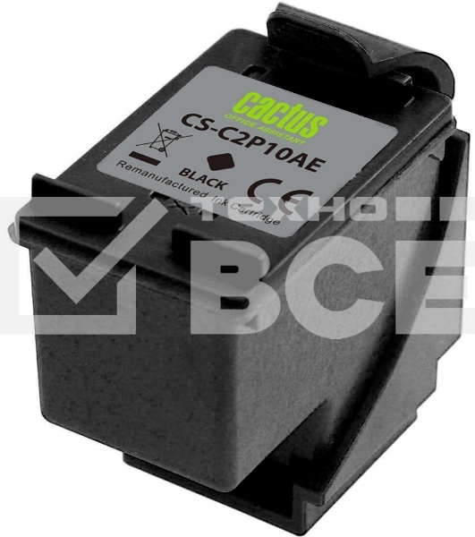 Картридж струйный Cactus CS-C2P10AE № 651 черный (18мл) для HP 5575/5645;Officejet 202/252