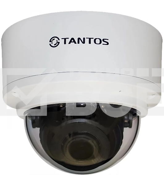Уличная 2 мегапиксельная купольная антивандальная IP-камера Tantos TSi-Ve25VPA 2.8-12 мм