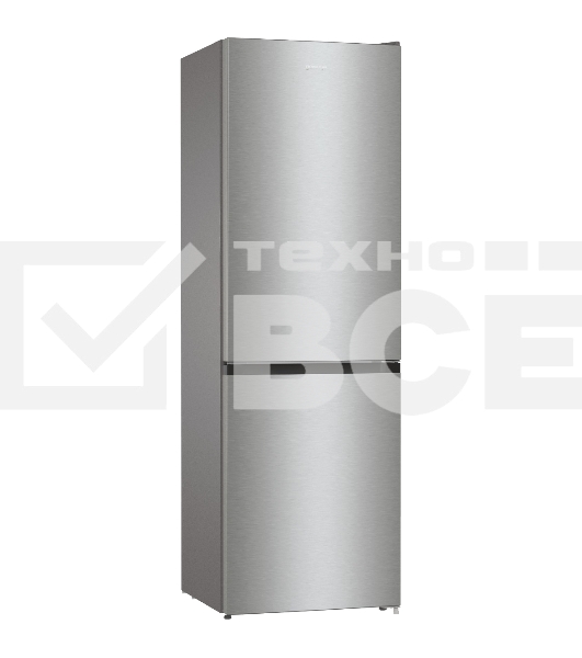 Холодильник Gorenje NRKE62XL серебристый металлик двухкамерный 203/99л морозилка снизу, No Frost