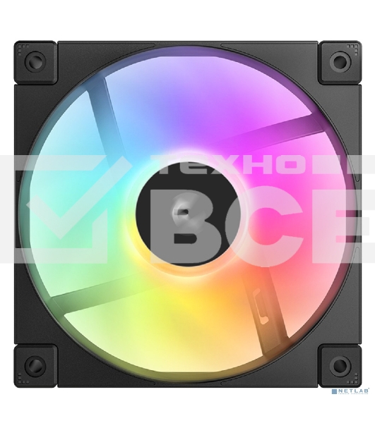 Вентилятор для корпуса DEEPCOOL FD12 черный, 120 мм, 2050 об/мин, 26.9 дБ, 4 pin