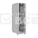 Шкаф телекоммуникационный 19' напольный 42U ExeGate EC-FS-42U.600.1000.G.V.GREY (19”, 42U, 600x1000x2054mm (ШхГхВ), передняя дверь закаленное стекло, задняя перфорированная дверь, съемные боковые панели, пыле- и влагозащита IP20, встроенный вентиляционный модуль, 1 полка в комплекте, светло-серый RAL 7035, 3 коробки), фото7