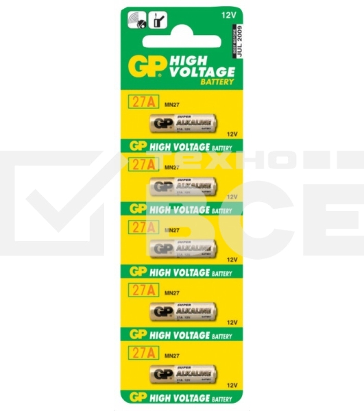 Батарея GP Super Alkaline 27A MN27 (5шт)