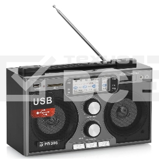 Радиоприемник портативный Сигнал БЗРП РП-306 черный USB SD