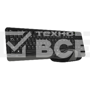 Клавиатура + мышь A4Tech Fstyler FG1010 клав:черный/серый мышь:черный/серый USB беспроводная Multimedia