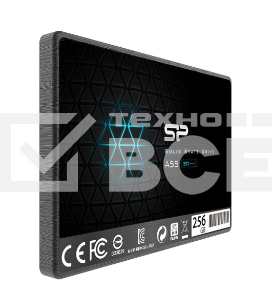 Накопитель SSD Silicon Power Ace A55, 256GB, SATA III, 2.5