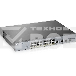 Коммутатор Zyxel GS1350-18HP, 16xGE PoE+, 2xCombo (SFP/RJ-45), бюджет PoE 250 Вт, дальность передачи питания до 250 м, автоперезагрузка PoE-портов, повышенная защита от перенапряжений и электростатических разряд, фото2
