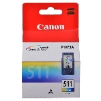 Картридж струйный CL-511 (2972B007) для Canon PIXMA MP240, PIXMA MP260, PIXMA MX320, PIXMA MX330 EMB, Цветной, 244стр., 9 мл., фото 1