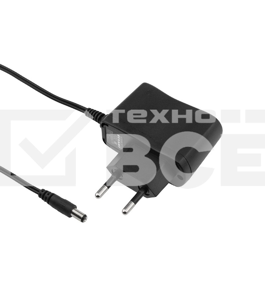 Источник питания 110-220 V AC/12 V DC 0,5 А 5 W с DC разъемом подключения 5.5х2.1, без влагозащиты (IP23)