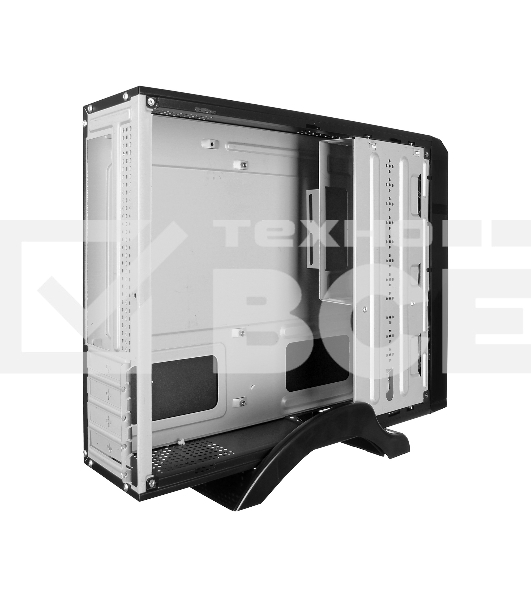 Компьютерный корпус Exegate EX268689RUS Компьютерный корпус MiniITX Exegate MI-207 Black, miniITX/mATX, <M350, 80mm>, 2*USB, Audio
