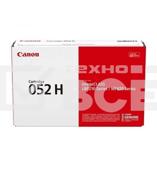 Картридж лазерный Canon 052 H 2200C002 черный (9200 стр.) для Canon MF421dw/MF426dw/MF428x/MF429x