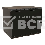 Шкаф коммутационный WRline (WR-TW-1245-SR-RAL9004) настенный 12U 600x450мм пер.дв.металл 2 бок.пан. 60кг черный 370мм 650мм IP20 сталь, фото2