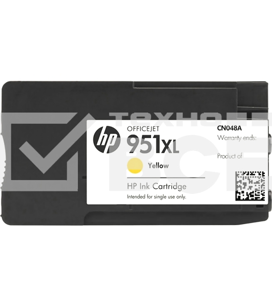 Картридж струйный HP 951XL CN048AE желтый для HP OJ Pro 8100/8600 (1500стр.)