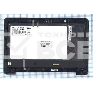 Модуль (матрица + тачскрин) для Asus TP200SA EeeBook E205SA черный с рамкой