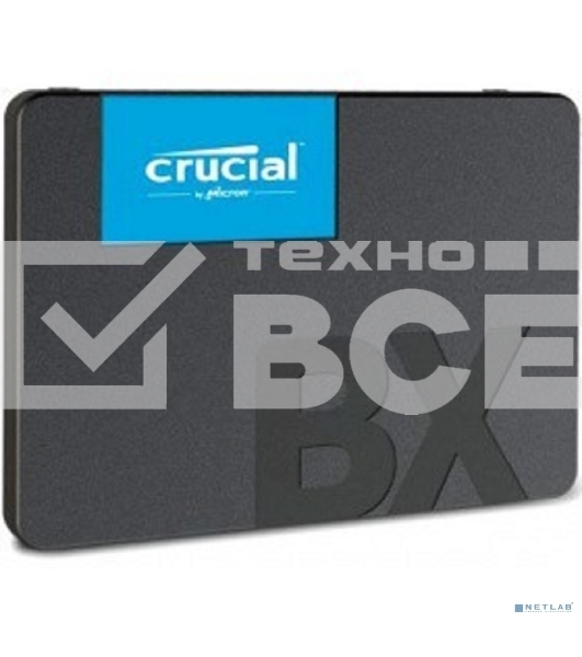Накопитель SSD Crucial BX500, 1Tb, SATA III, 2.5