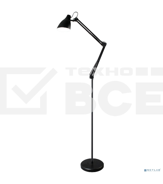 Светильник напольный, торшер, Camelion KD-332 C02 черный (230V, 40W, E27)