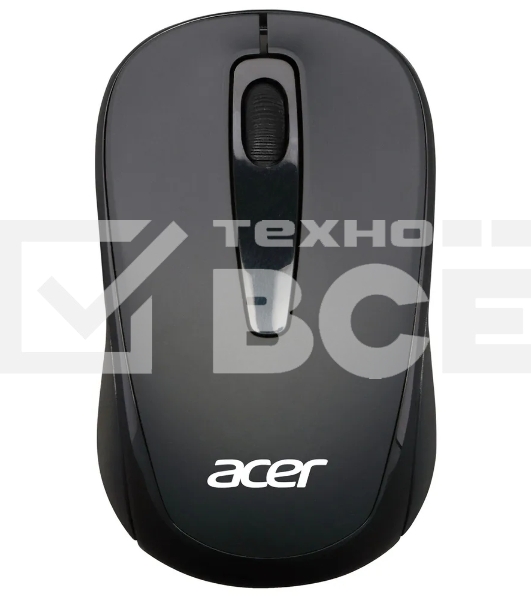 Мышь беспроводная Acer OMR133 черный, 1000 dpi, радиоканал, USB, кнопки - 3