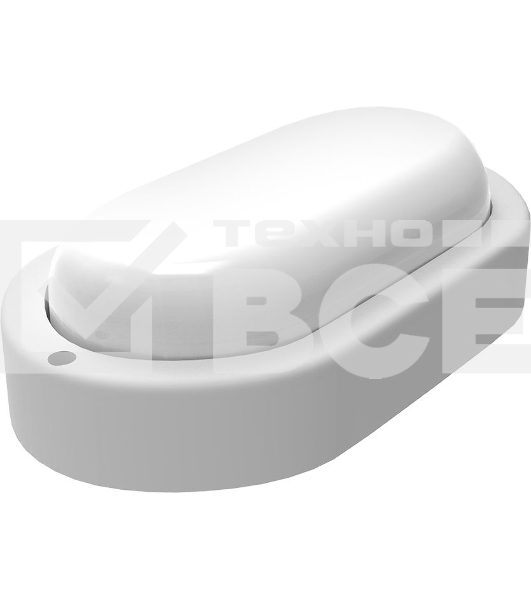 Светильник ЖКХ Elementary овал 8W 680lm 4000K 160-260V IP65 160*90*46мм белый LED