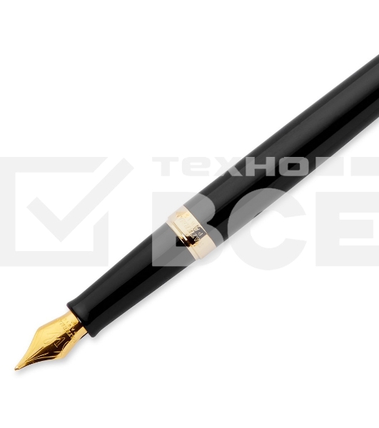 Ручка перьевая Waterman Hemisphere (CWS0920710) Matte Black GT F сталь нержавеющая подар.кор.