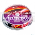 Диск DVD-RW VS 4.7 Gb, 4x, Cake Box (10), (10/250)., фото 1