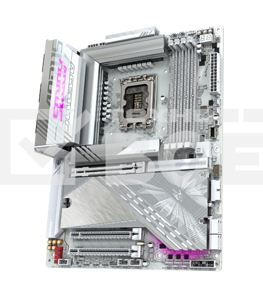 Материнская плата Gigabyte Z890 AORUS ELITE X ICE, LGA 1851, Intel Z890, 4xDDR5, 4xSATA, 5xM.2, 1xPCIe 5.0 x16, 1xPCIe 4.0 x4, 1xPCIe 4.0 x1, 1x 2.5Gb LAN, 4xUSB-A 3.2 Gen 1, 2xUSB-A 3.2 Gen 2, 4xUSB-A 2.0, 1xUSB-C (Thunderbolt 4), 2x3.5 мм, 7.1, ATX