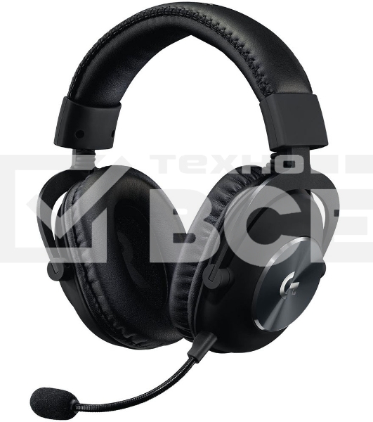 Наушники с микрофоном Logitech G Pro X черный 2м мониторные оголовье (981-000819)