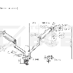 Кронштейн для мониторов Ultramounts UM731 черный 17'-35' макс.16кг крепление к столешнице поворот и наклон, фото18