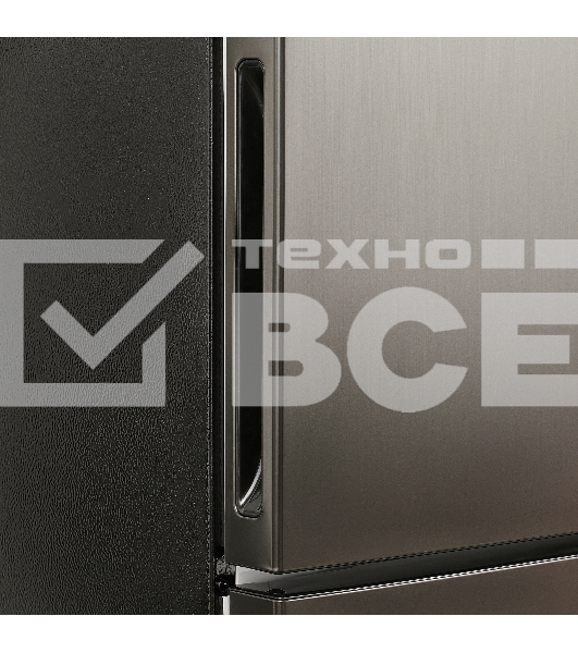 Холодильник Maunfeld MFF200NFSB10 Inverter черный двухкамерный 271/106 л морозилка снизу, NoFrost