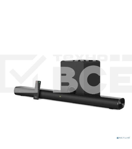 Саундбар Sven SB-2150A черный (2 x 40W, Bluetooth сабвуфер 100W, пульт ДУ, LED-дисплей, HDMI, USB)