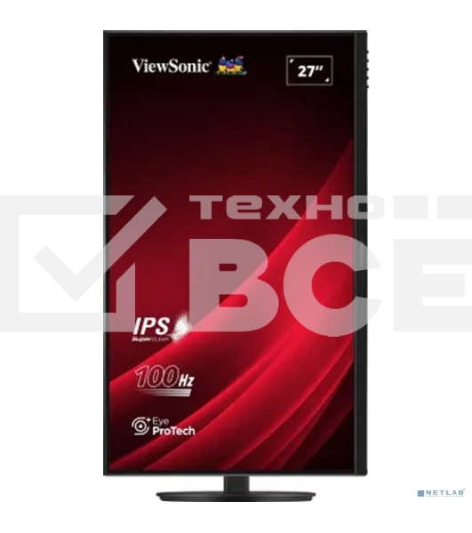Монитор 27' ViewSonic VA2708-HDJ IPS 1920x1080, 100 Гц, 5 мс, 16:9, 250 кд/м2, 1xHDMI, 1xDP, 1x3.5 мм, черный