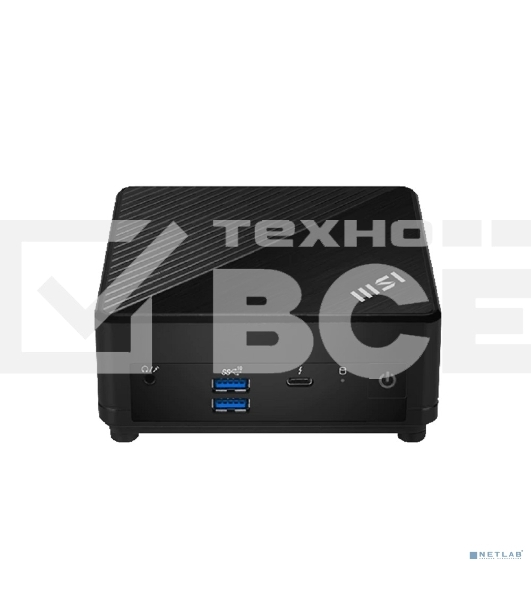 Неттоп MSI Cubi 5 1M-464BRU Core 3 100U (1.2) Graphics CR без ОС 2xGbitEth WiFi BT черный (936-B0A821-464)