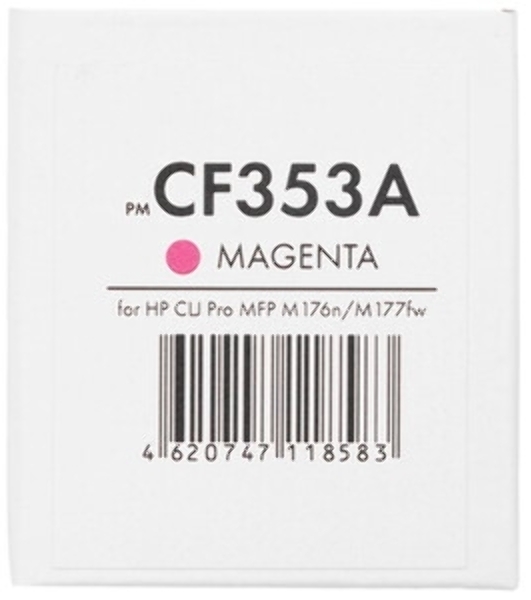 Картридж лазерный NVPrint совместимый для HP CLJ Pro MFP M176n/M177fw CF353A Magenta (1000k)