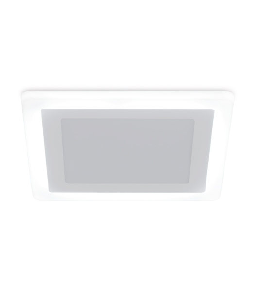 Встраиваемый cветодиодный светильник с подсветкой Ambrella light DCR394 12W+4W 4200K+4200K 220-240V 195*195*20 (A155*155)