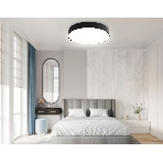 Потолочный светодиодный светильник Ambrella light FZ1365 BK черный IP20 60W 3000-6500K 490*80 (ПДУ ИК), фото4