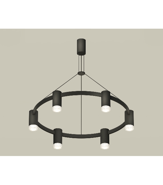 Светильник Ambrella light XB9022200/6 SBK/CL черный песок/прозрачный MR16 GU5.3 (С9022, N6150)