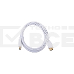 Кабель Cablexpert HDMI CC-HDMI4-W-6, 19M/19M, v2.0, медь, позол.разъемы, экран, 1.8м, белый, пакет, фото 1