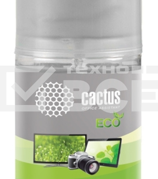 Чистящий набор (салфетки + гель) Cactus CS-S3004E для экранов и оптики 1шт 18x18см 200мл