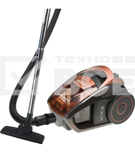 Пылесос Delta Аксинья КС-7000 оранжевый, 350/2000 Вт, уборка сухая, пылесборник контейнер, 1,5 л