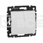 Переключатель Legrand 774408 2напр 2клав 10A Valena белый, фото2