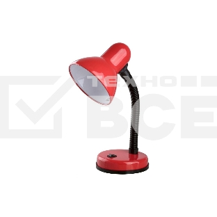 Camelion KD-301 С04 красный (Светильник настольный,230V 60W)