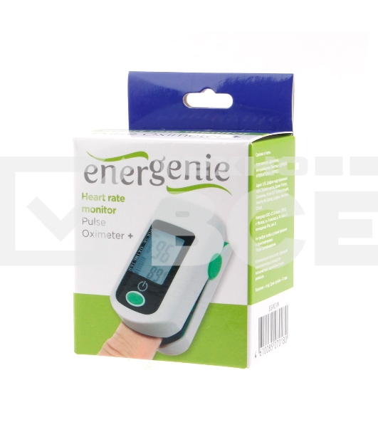 Пульсоксиметр Energenie EG-PO1W, белый с зеленым