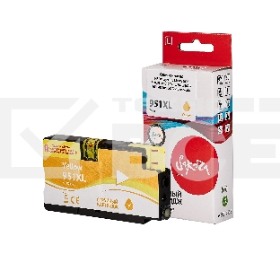 Струйный картридж Sakura CN048AE (№951XL Yellow) для HP, желтый, 26 мл., 1500 к.