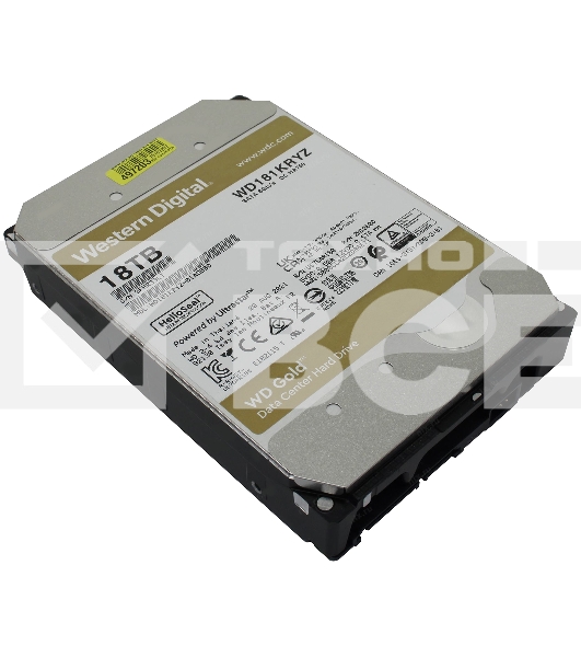 Жесткий диск Western Digital SATA 18TB 7200RPM 6GB/S 512MB GOLD WD181KRYZ