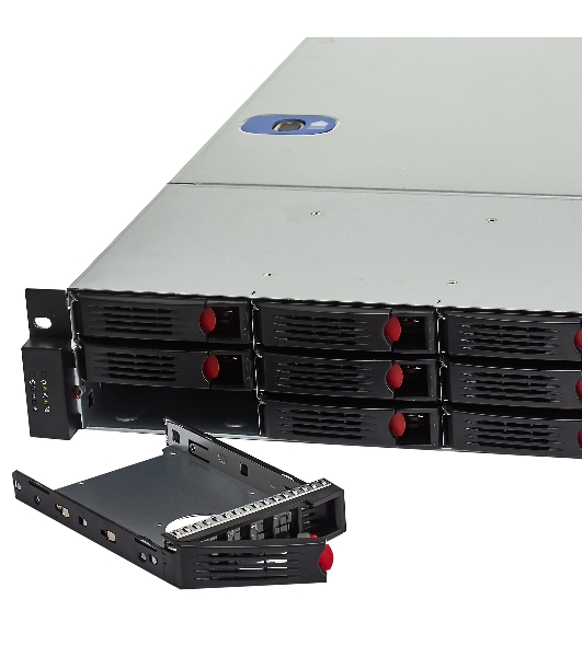 Серверный корпус ExeGate Pro 2U550-HS12 (RM 19', высота 2U, глубина 550, Redundant БП 2x1200W, 12xHotSwap, USB)