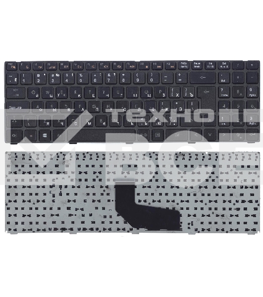 Клавиатура для ноутбука DNS K580S черная с рамкой