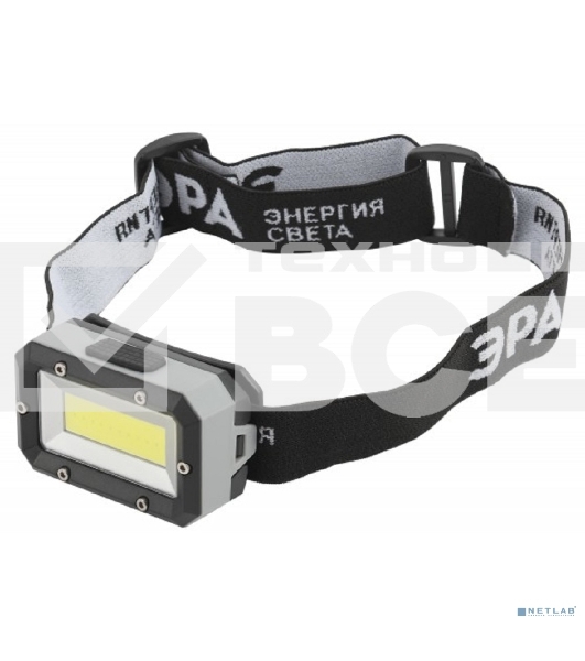 Фонарь налобный ЭРА светодиодный Gb-708 'Шторм' на батарейках 3 режима 5Вт СОВ 3хААА