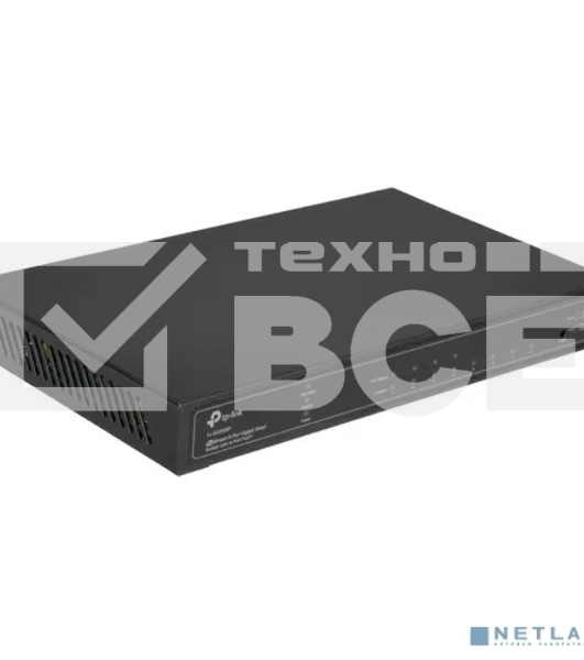 Коммутатор TP-Link JetStream 8-Port Gigabit Smart Switch with 4-Port PoE+, 4× Gigabit PoE+ Ports, 802.3at/af, 62 W PoE Power, Desktop Steel CaseIntegration with Omada SDN Controller, 802.1Q VLAN, STP/RSTP/MSTP, IGMP Snooping, 802.1p/DSCP QoS, ACL, 802.1x,